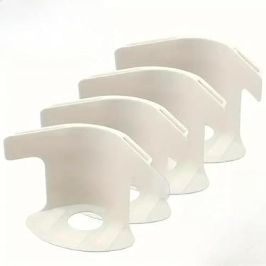 Imagem de Kit 4 Prendedor Lençol Invisível Trava Colchão Clipe Fixador, Para Cama Casal, Solteiro, Berço e Edredom