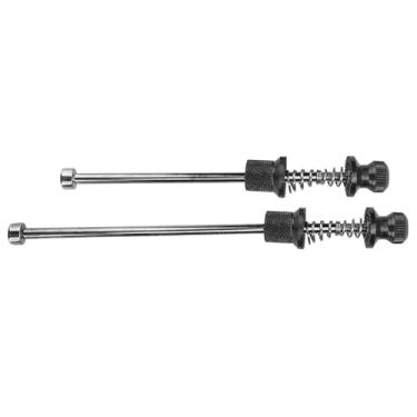 Imagem de TOPINCN Cavaletes de Roda para Bicicleta de Liga de Alumínio Anti-Furto Bloqueio de Segurança Liberação Rápida Com Chave de Soquete Quadrado de 5 para Bicicletas de Estrada, Montanha e (Preta)