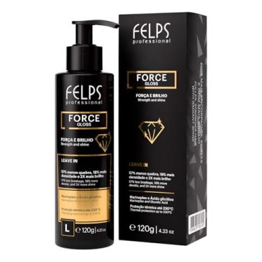 Imagem de Protetor Térmico Capilar F3lps Force Gloss 120ml Leave-in Leve Fluído Reparador Tratamento Spray Sem Enxágue Fortalecedor Para Cabelos Danificados