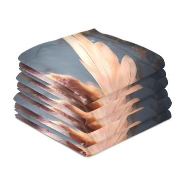 Imagem de Wassud Toalhas de cozinha Angel in The Forest Toalhas de prato de cozinha pacote com 6 panos de prato macios com laço para pendurar toalha de mão de secagem rápida super absorvente toalhas de chá de