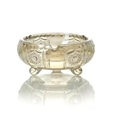 Imagem de Cinzeiro de charuto cinzeiro de vidro de cristal textura em relevo cinzeiro redondo cinzeiro sala de estar adorável pequeno cinzeiro transparente mesa de chá decoração de mesa cinzeiro cigarro (cor