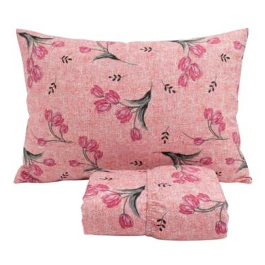 Imagem de Jogo de Lençol Cama Solteiro Malha 100% Algodão 2 Peças Estampado Com Elástico Toque Macio Cozzilar (Modelo 6)