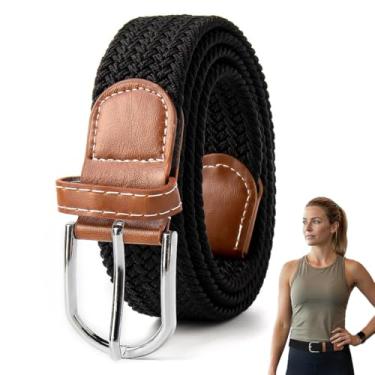 Imagem de Cinto elástico masculino, design trançado elástico para golfe, calças casuais, camisas e jeans