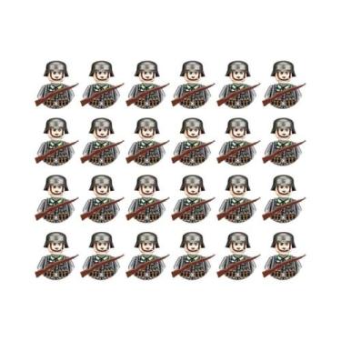 Imagem de Figuras Militares Da Segunda Guerra Mundial, Blocos De Montar Do Exérc