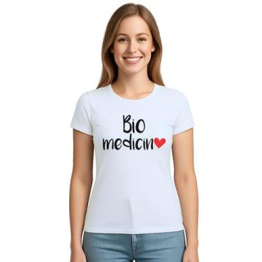 Imagem de Camiseta Biomedicina Coração Universitária Personalizada - Use P4, Bra