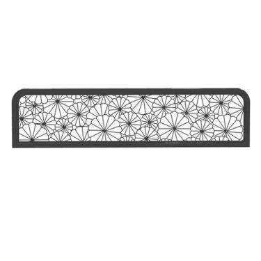 Imagem de Divisórias vazadas de metal para áreas de jantar – Divisória de painel de privacidade para cabine de restaurante, cerca baixa de bancada para bar de hotel, divisor de espaço para maior privacidade e