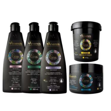 Imagem de Kit Arvensis Cachos Naturais Ondulados + Mascara 2x1 450g