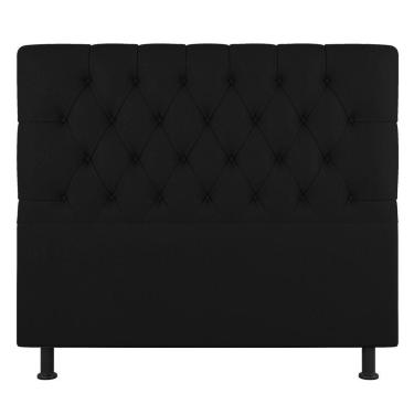 Imagem de Cabeceira Cama Box Casal Queen Size Nice 160cm Linho Preto - Abmaza