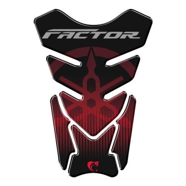 Imagem de Protetor De Tanque Adesivo Moto Yamaha Factor Vermelho Vermelho