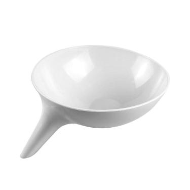 Imagem de Escorredor De Alimentos Tigela Funil Maior Praticidade Branco