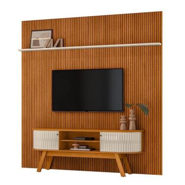 Imagem de Combo Painel De Tv 60 Polegadas + Rack New Laguna - 7 Decor Cinamomo E Off White