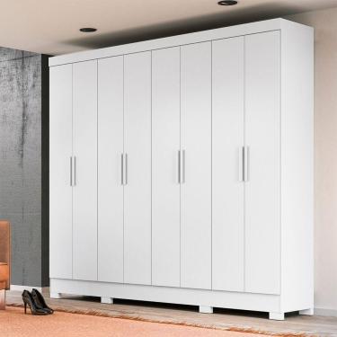 Imagem de Guarda Roupa Grande de Casal 236x212cm Diplomata Moval Branco