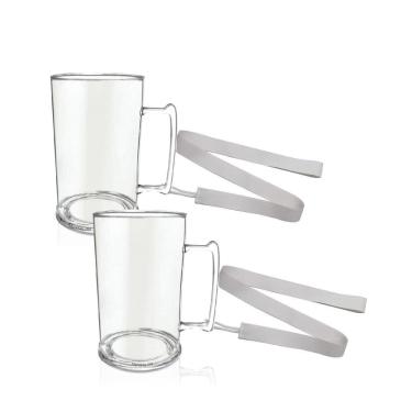 Imagem de Kit 8 Canecas Gel Com Cordão Acrílico