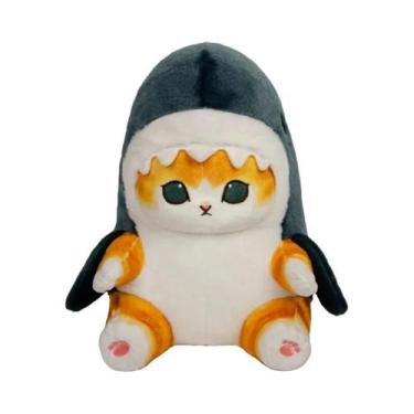 Imagem de Boneca De Pelúcia Fofa De Gato Tubarão De 20 Cm, Presente De Desenho A