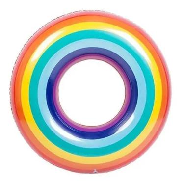 Imagem de Boia Inflável  Arco Ireis Piscina Praia Clube