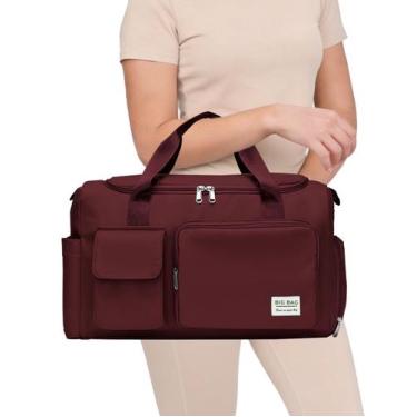 Imagem de Bolsa Mala Viagem Feminina Moderna Multiuso Alça Ajustável - M3M, Bord