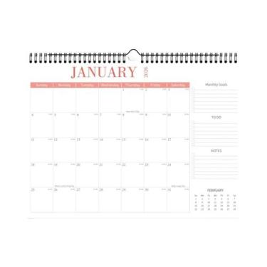 Imagem de Calendário De Parede Minimalista De 18 Meses, Janeiro De 2026 a Junho 