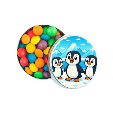 Imagem de Kit 30 Latinhas Lembrancinhas Pinguins