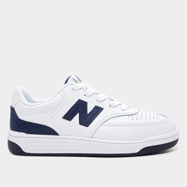 Imagem de Tênis New balance infantil 480, Branco, Marinho, 33