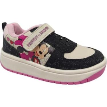 Imagem de Tênis Infantil Menina Casual Dia a Dia Passeio Escola Calce Fácil Conforto Disney Dyan...