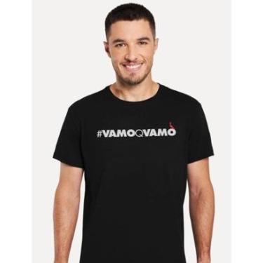 Imagem de Camiseta Reserva Masculina Regular Vamoqvamo Preta-Masculino