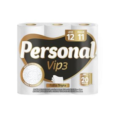 Imagem de Personal Papel Higiênico Vip Folha Tripla Com 12 Rolos De 20M