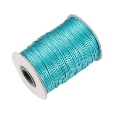 Imagem de Corda Trançada Multicolorida De 10 Metros Imitando Couro Para Acessóri