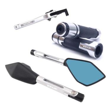 Imagem de Kit Manete Manopla Retrovisor Biz 125 Disco Gravado A Laser. - Special