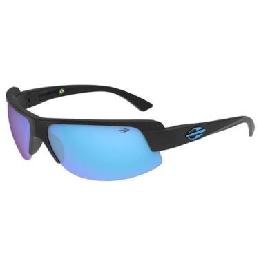 Imagem de Óculos De Sol Mormaii Gamboa Air 4 Preto Fosco Azul Revo M0136 A1097-7