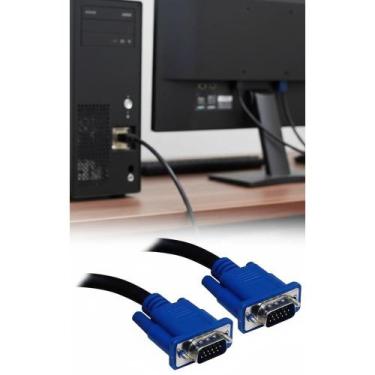 Imagem de 2x Cabo VGA 1.5m: Imagem Clara para PC, Monitor e Câmera - Congratulat