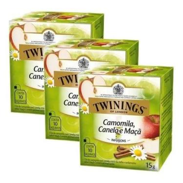 Imagem de Kit Chá Twinings Misto Camomila, Canela e Maçã 15g - 3 unidades