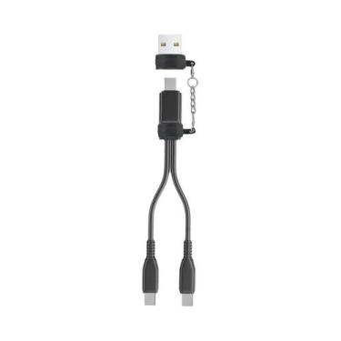 Imagem de Cabo USB C Duplo 1 Em 2 Saídas, Divisor USB a Para Tipo C, Cabo De Car