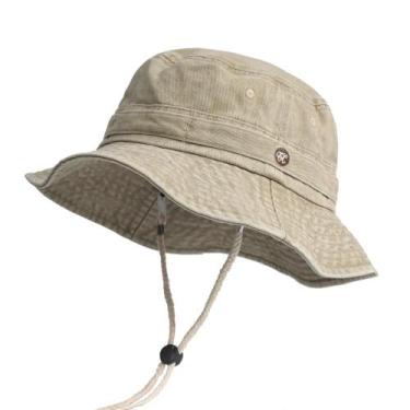 Imagem de Chapéu Balde Unissex de Algodão Lavado - Ideal para Primavera/Verão - 