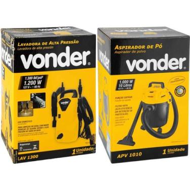 Imagem de Kit Lavadora LAV1300 e Aspirador Pó e Líquido APV1010 Vonder -, 110V