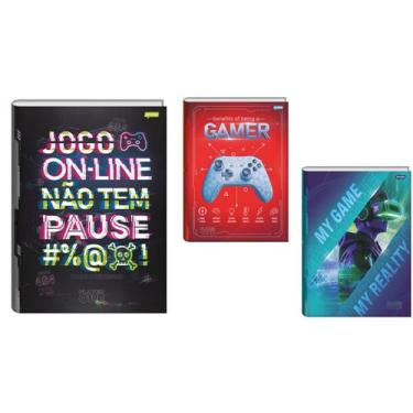 Imagem de Caderno Broch. Univ. CP 80 Folhas  Player One Jandaia