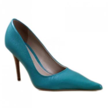 Imagem de Sapato Scarpin Sapri Couro Paris001, Verde, 36