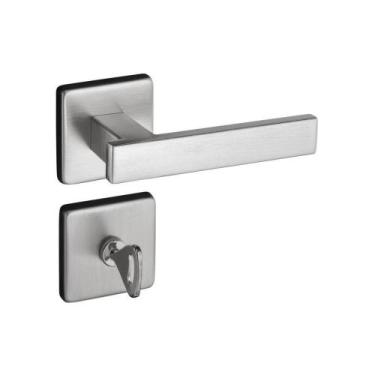 Imagem de Fechadura de Banheiro Concept 408 Quadrada Escovada Pado