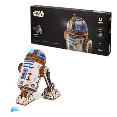 Imagem de UGEARS Star Wars R2-D2 Quebra-cabeça de Madeira Adulto 3D Quebra-cabeça de Natal, Kit de Construção de Madeira DIY Kit de Artesanato Adulto, Modelo de Madeira Quebra-cabeça de Madeira, Kit de Modelo