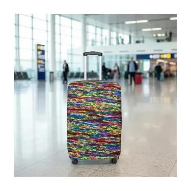 Imagem de Capa Mala Bagagem Viagem Ziper Média 23kg Elastano Sortida - Adomes, F