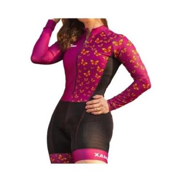 Imagem de Conjunto De Ciclismo De Verão Feminino Com Manga Longa Para Triatlo, M