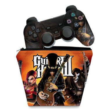 Imagem de Capa Case e Skin Adesivo PS2 Controle - Guitar Hero iii 3