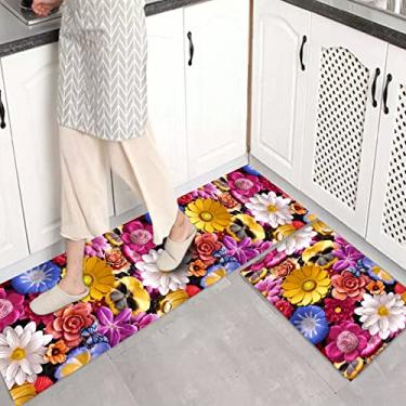 Imagem de jia cool 1 peça conjunto de tapete de cozinha antiderrapante tapete para capacho de cozinha conjunto de tapete de corredor design (40,64 x 60,96 cm)