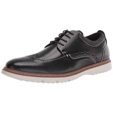Imagem de STACY ADAMS Sapato Oxford masculino Synergy Wingtip, Preto, 38