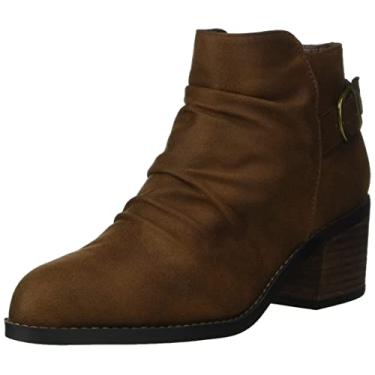 Imagem de Bella Vita Bota feminina de cano curto com salto Ace Block, Bronzeado, 7 Wide
