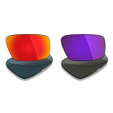 Imagem de 2 pares de lentes polarizadas de substituição da Mryok para óculos de sol Oakley Twitch – Opções