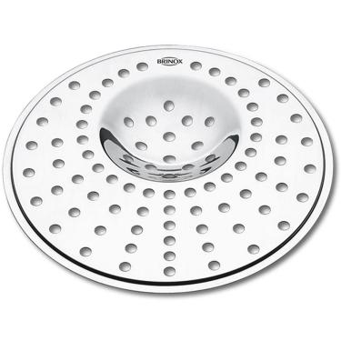 Imagem de Ralo Grade Grelha Para Pia Cozinha Aço Inox 11,5cm Brinox