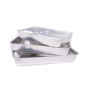 Imagem de Conjunto Assadeiras Altas Mr. Cook Alumínio 3 Peças