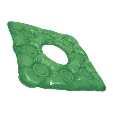 Imagem de Almofada Assento Em Gel Quadrada Anti Escaras Verde