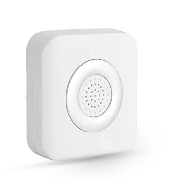 Imagem de Campainha de porta com fio, campainha DC 12V com fio com som de reprodução de Ding Dong suave, alarme de porta à prova d'água com campainha para home office, hospital e assim por diante, branco