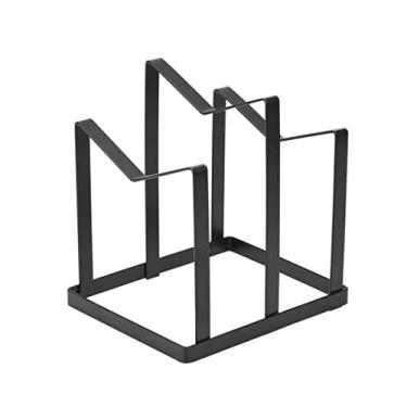 Imagem de Suporte Organizador Multiuso para Tampas Pratos Preto 3854